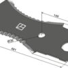 Kniv til fodervogne 481mm