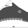Firkantet ballekniv 382mm