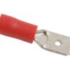 Kabelsko (flad), Standard Grip - Han, 6.3mm, Rød (0.5 - 1.5mm)