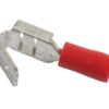 Kabelsko (flad), Standard Grip - Dobb, 6.3mm, Rød (0.5 - 1.5mm)