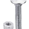 Bolt M8x1,25x65 m. møtrik - galvaniseret
