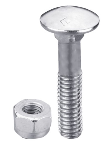Bolt M8x1,25x65 m. møtrik - galvaniseret