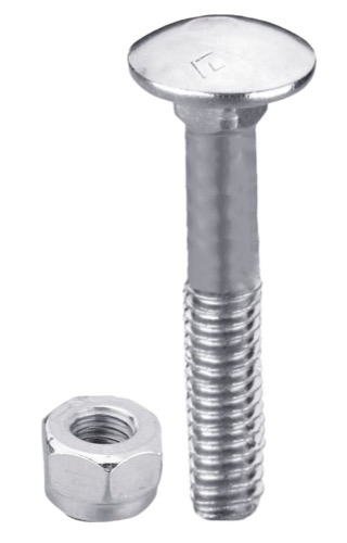 Bolt M8x1,25x90 m. møtrik - galvaniseret