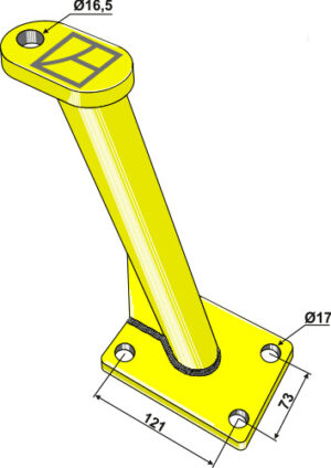 9223-83 Monteringsarm for fjederarm