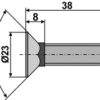 Plovbolt 7/16"x38