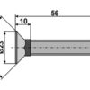 Plovbolt 7/16"x56