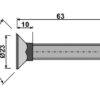 Plovbolt 7/16"x63