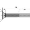 Plovbolt 7/16"x96