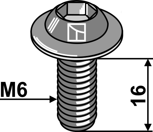 Bolt M6X16 - 10.9