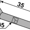 Nitte undersænket Ø5x35