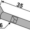 Nitte undersænket Ø6x35