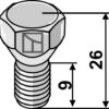 Bolt M12x1,25x26