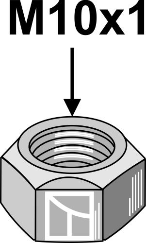 Låsemøtrik M10x1
