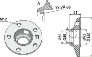 99.va-03 Lejeflange (gammel model )