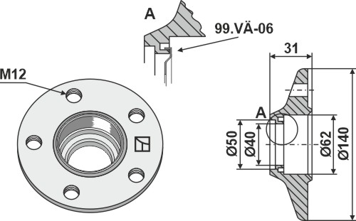 Lejeflange (gammel model )