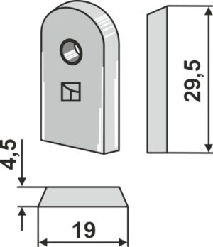 99.va-08 Plade (hårdmetal belagt)