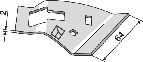Afskraber - venstre