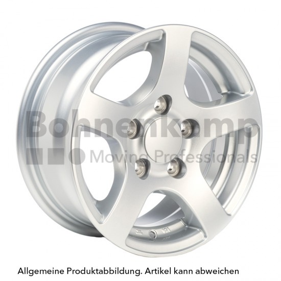 Fælg 6 J x 13 H2, ALV, Aluminium, Sølv