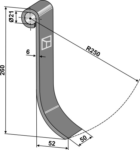 Slagle 260x50mm