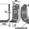 Fræserkniv DURAFACE 180x80mm, venstre