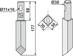 Rotortand 177mm