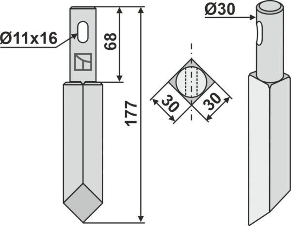 Rotortand 177mm