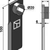 Halmsnitterkniv 100x35mm