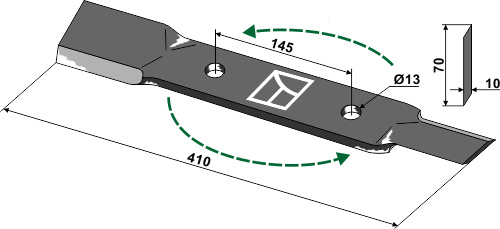 Kniv 410mm - venstre