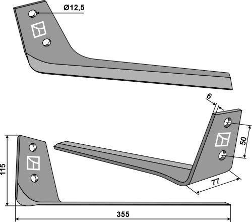 Kniv foe roeoptager,
