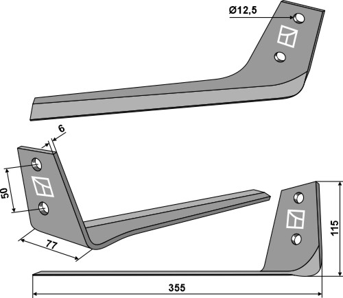 Kniv for roeoptager