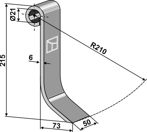 Slagle 215x50mm