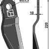 Slagle kniv 220x80mm, venstre