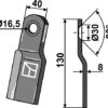Kniv 130x40mm