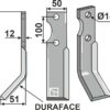 Fræserkniv DURAFACE 300x50mm, venstre