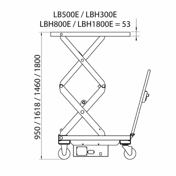 Elektrisk Løftevogn - 148 kg