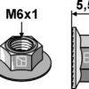 Låsemøtrik M6x1