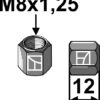 Møtrik M8x1,25 - 10.9