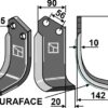 Fræserkniv DURAFACE 220x90mm, højre