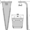 Rotorharvetand 270mm