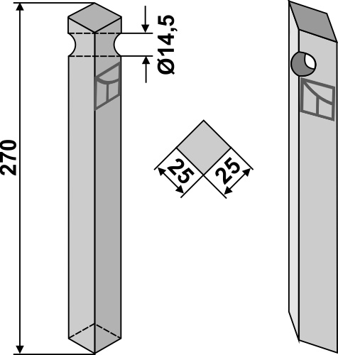 Fræserkniv 270mm