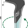 Rotorharvetand (DURAFACE), venstre
