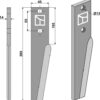 Rotorharvetand 280mm
