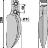 Fræserkniv 280mm