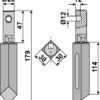Fræserkniv 179mm