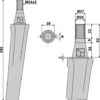 Rotorharvetand 345mm