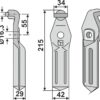 Fræserkniv 215x42mm