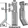 Fræserkniv DURAFACE 305x50mm, venstre