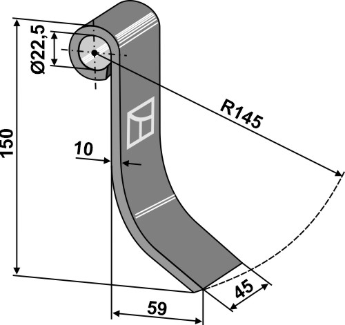 Slagle 150x45mm