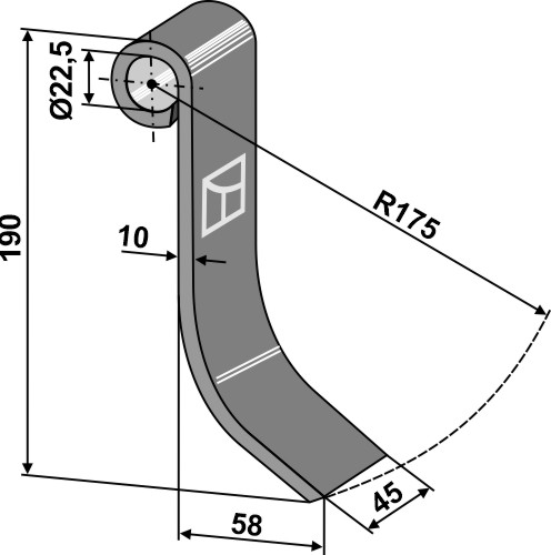 Slagle 190x45mm