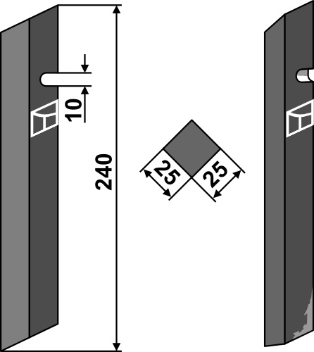 Fræserkniv 220mm